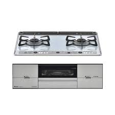リンナイ RS21W26K12RAVR ユーディアエフ パール結晶天板 点火装置薄墨色 60浪華節的 右強火 ビルトインコンロ