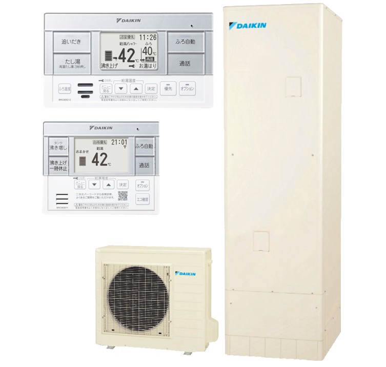 DAIKIN TUA37YFV エコキュート75kg フルオートタイプ Aシリーズ 一般地仕様 角型｜エコキュート