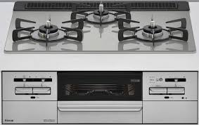 リンナイ RS31W35P49DVW マイ声の調子 パールクリスタル・ミストグレー 60多情多感 ビルトインガスコンロ 3口ガスコンロ