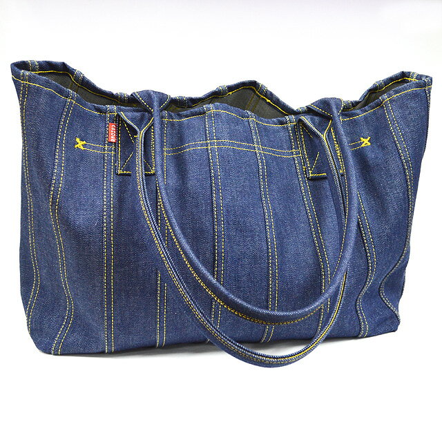 WAREHOUSE & CO. ストライプトートバッグ　ウェアハウス ウエアハウス デニム トートバッグ - TRAVIS