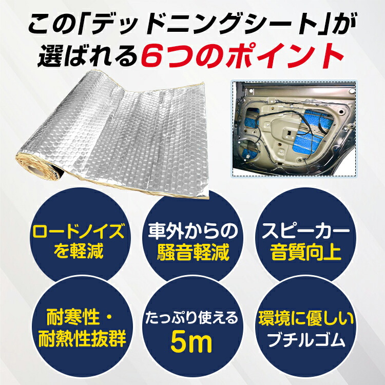 日本未入荷 法人様限定 デッドニング デッドニングシート 10m 制振材