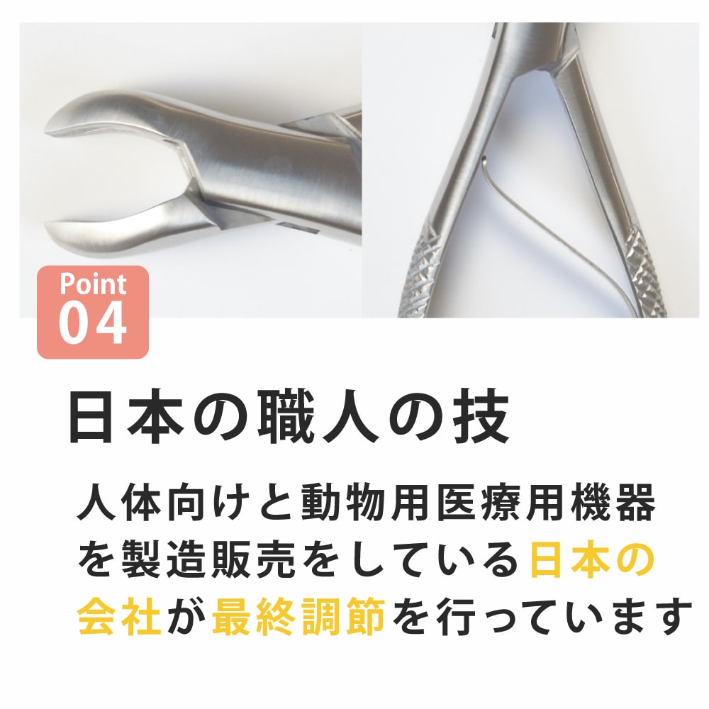 帝塚山ハウンドカム 歯石取りペンチ 犬用 猫用 ステンレス 全長