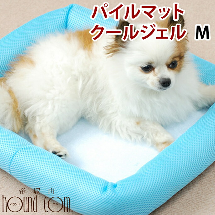 楽天市場 犬 ひんやり New パイルマットクールジェル Mサイズ 小型犬 チワワ 猫 夏 涼しい ベッド 帝塚山ハウンドカム 楽天市場店