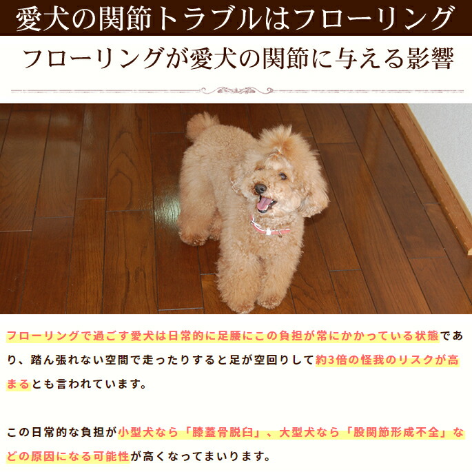 おくだけ撥水吸着タイルマット大判60×45cm72枚入り【犬用吸着マット防音カーペット階段滑り止めマットペットタイルカーペットフローリング傷防止洗えるおくだけ吸着老犬大型犬小型犬ダックスチワワパグペットマットタイル床ドッグ】