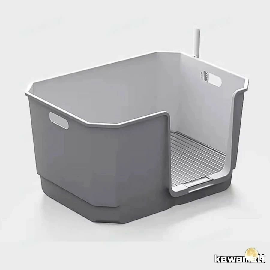犬トイレ 囲い ワイド 犬砂トイレボックス 犬用トイレ 深いトイレ はみ出し防止 犬用トイレボックス ステンレス網 小型犬 中型犬 飛沫防｜ASI-Shop