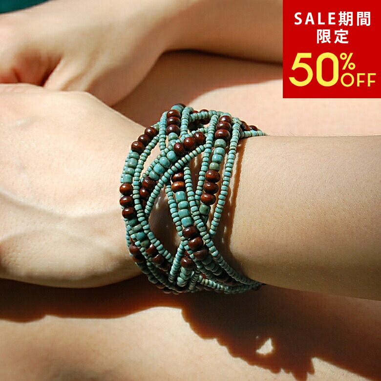 楽天市場】【SALE期間限定50%OFF】 ビーズボールがついた4連ネックレス