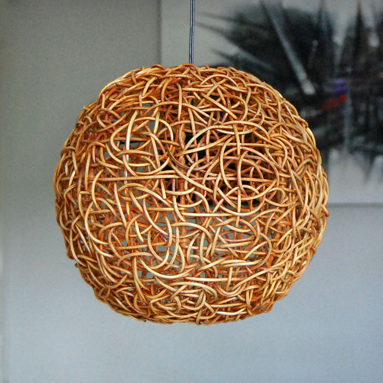 【楽天市場】【LED電球対応】アジアン照明 ラタンのペンダントライト[ビッグボール][4332]【6畳 おしゃれ アジアンランプ シーリング