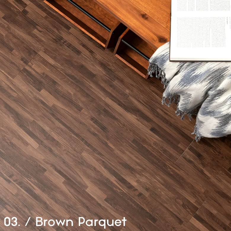 Asia Kobo Just Put The Wood Grain Tile With Adhesive Floor