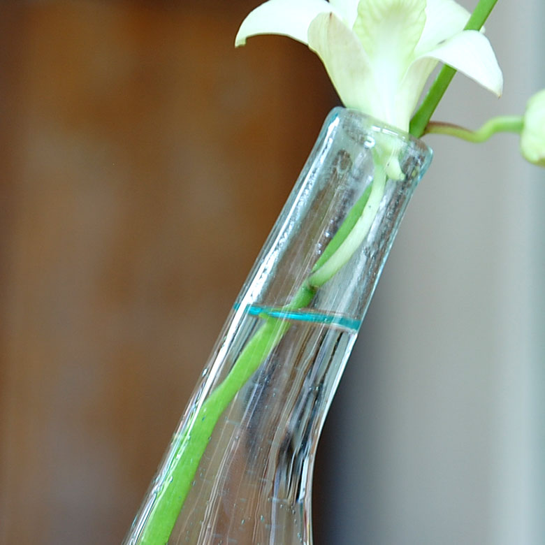 若者の大愛商品 一輪挿し 花瓶 ガラス グリーン 緑 ブルー 水色 クリア ミント 約 W 8cm D H 21cm フラワーベース 一輪差し 花 植物 オブジェ 置物 インテリア シンプル びいどろ かわいい おしゃれ 北欧 リゾート バリ アジアン 雑貨