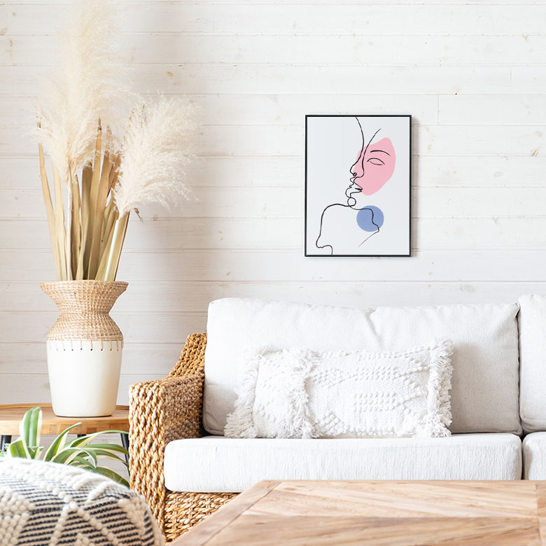 最安値挑戦 フレームアート アートフレーム 線画 人物 イメージ W 30cm D 40cm H 2cm アート フレーム パネル キャンバス フレームパネル アートパネル 絵 絵画 イラスト 壁掛け シンプル 抽象的 おしゃれ 北欧 リゾート アジアン 韓国 韓国インテリア 雑貨