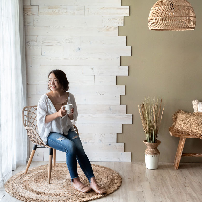 ウッドタイル 壁 シール 内装 壁材 ウッドパネル 天然木 板 ワイド ブルー グレー ホワイト 2 インテリア 模様替え 板壁 Diy 壁に貼る ウォール パネル 木材 壁板 壁面 壁木 壁紙 貼る 貼れる テープ 粘着 両面 北欧 ナチュラル