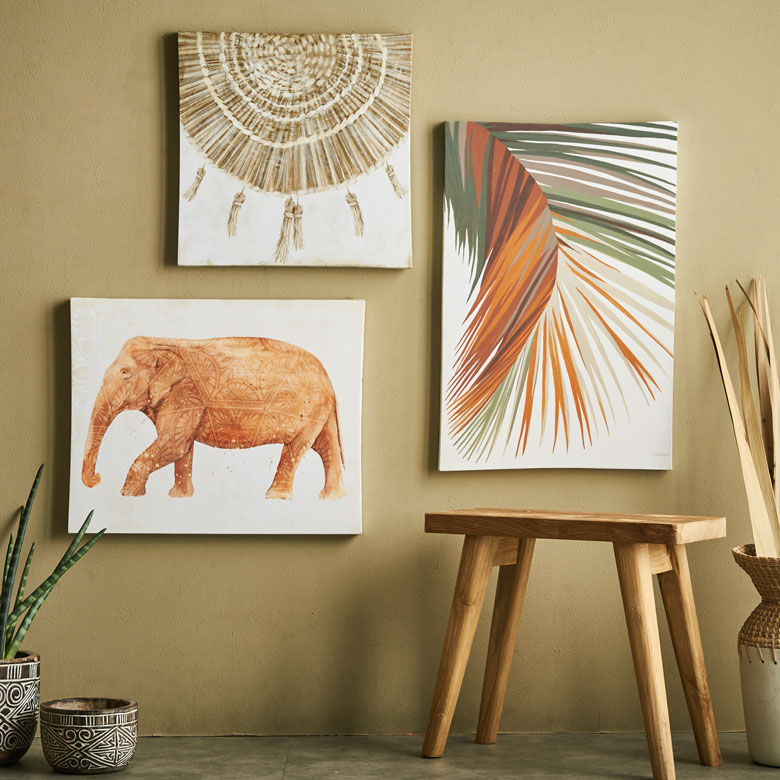 ファッションの アートパネル 象 イラスト テラコッタ 横長 約 W 50cm D 40cm H 2 7cm キャンバスアート アートポスター 壁飾り 壁掛け 絵画 ウォールデコレーション ぞう ゾウ アフリカン サバンナ おしゃれ モダン 北欧 韓国 リゾート アジアン 雑貨 アジアン雑貨