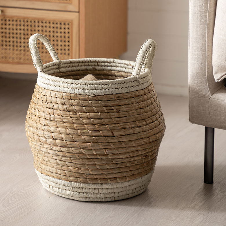 楽天市場】バンブーで編まれた小さな竹カゴ ミニアジアン バスケット 2