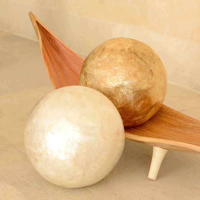 楽天市場】木彫りの アジアン オブジェ プリミティブディスク バリ