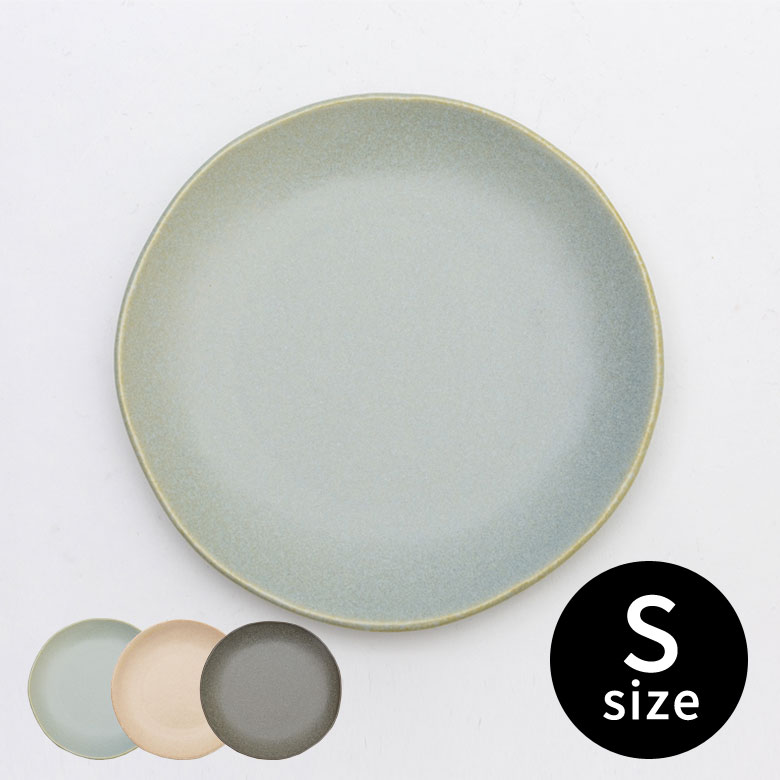 楽天市場 プレート 皿 ラウンド 陶器 直径16cm 中皿 ブルー ピンク グレー マット おしゃれ シンプル アジア工房