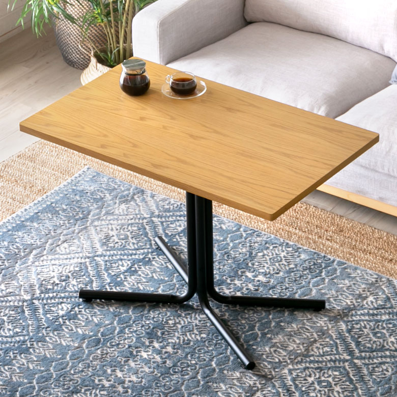 楽天市場】カフェ風テーブル 木製 スチール ナチュラル ブラウン