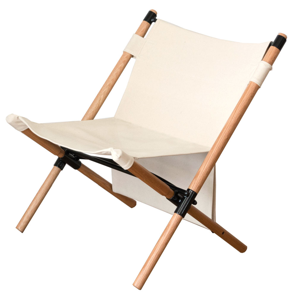Viaggio+ アウトドア チェア 折りたたみ ウッド キャンピングチェア 木製 椅子 イス コンパクト ローチェア キャンプ 肘掛け (