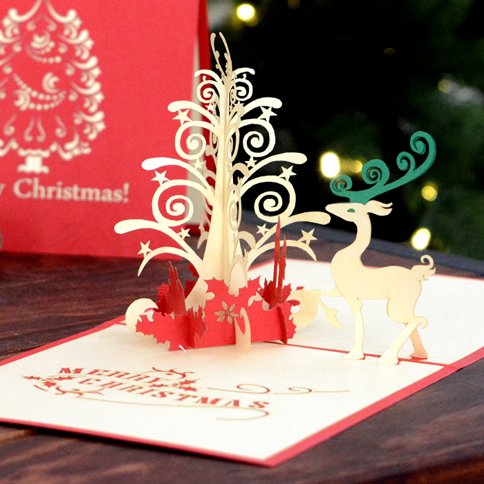 可愛い立体型のクリスマスカードのおすすめランキング 1ページ ｇランキング