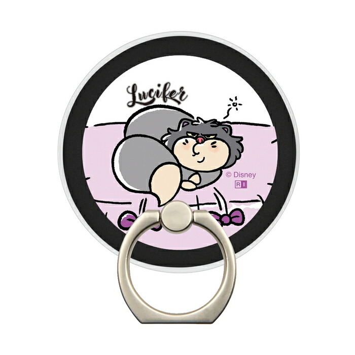 楽天市場】スマホリング ルシファー ディズニー キャラクター 猫