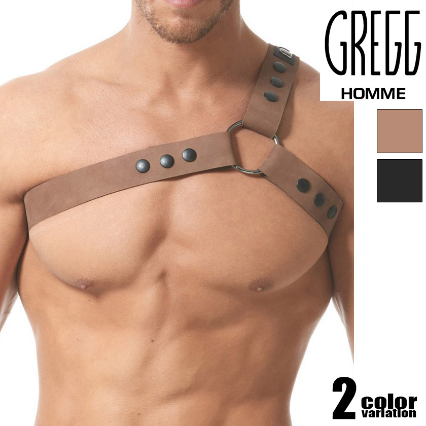GreggHomme/グレッグ・オム BONDED HARNESS TOP なめし革馬具 ワイルド 色っぽい