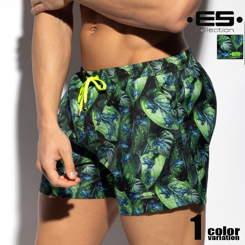 EScollection/イーエス・コレクション HOT FROG SWIM SHORTS スイムウェア サーフズボン下 ゲーム盤さる股引き メンズ海水着 塩水ズボン下 海食パン 成人男性海水着 砂浜御召しもの 蛙 蛙