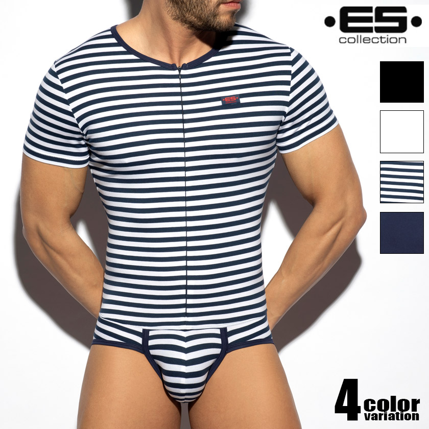 EScollection/イーエス・コレクション COTTON BODYSUIT 01 単位労働組合背広 御部屋着 間借り人 半袖