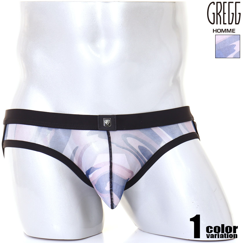 GreggHomme/グレッグ・オム OUTLINE JOCK カクテルドレスルー偽装 立体仕立てもの 透け  Yうしろ側 ジョックストラップ 成人男性肌付き メンズ ズボン下 艶っぽい