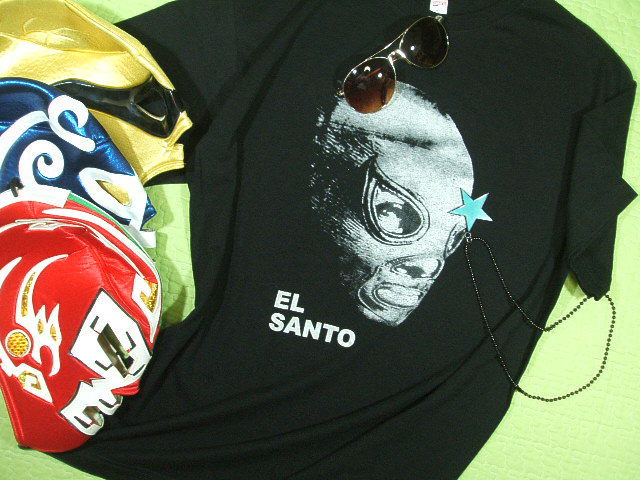 楽天市場 メキシコ ルチャ エルサントｔシャツ サイズ M L ３９８０円以上で 送料無料 ｔシャツ メンズ 半袖 メキシコプロレス サントtシャツ プリント 覆面 格闘技 ルチャ ルチャリブレ エルサントｔシャツ プレゼント包装無料 旅々ｔシャツ屋アジアンラティーノ