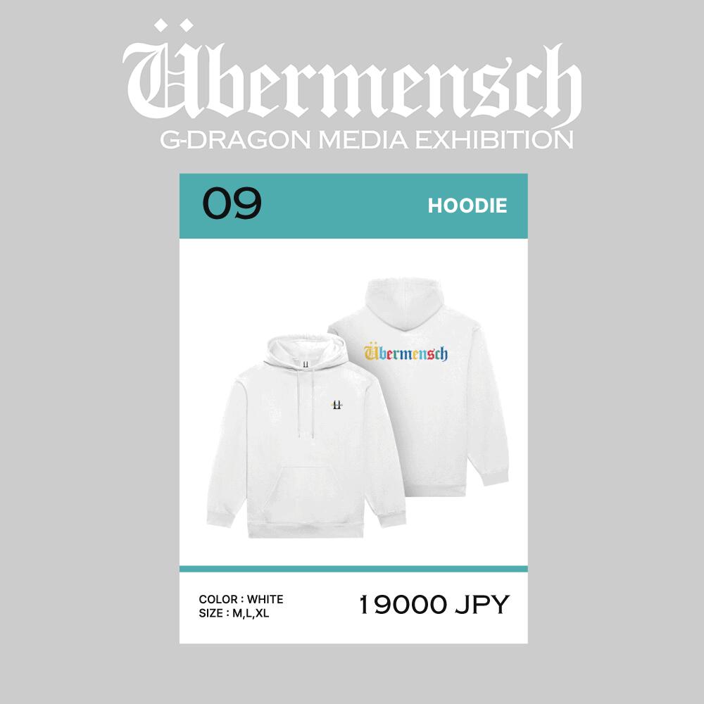 安心・迅速の日本国内発送 HOODIE_WHITE_M ubermensch G-DRAGON ジードラゴン グッズ G-DRAGON公式グッズ bigbang ビッグバン ビックバン GDRAGON 公式グッズ｜アジアンパークオンラインショップ 14,250円
