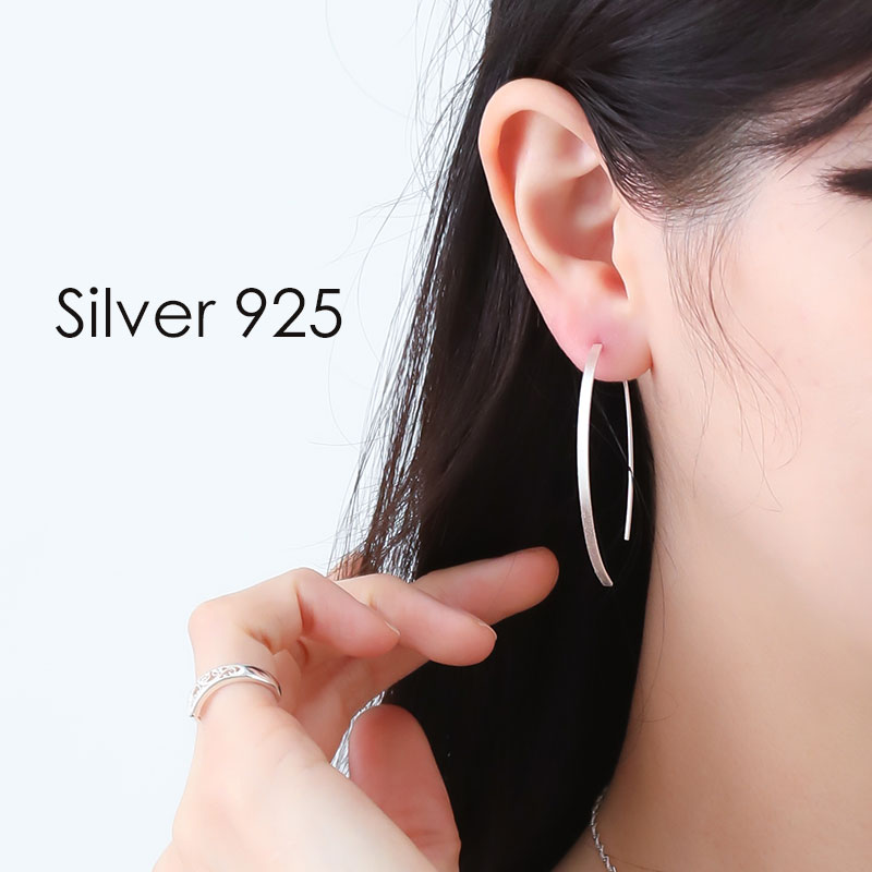 楽天市場】【半額!!楽天スーパーSALE】ピアス フープ シルバー925