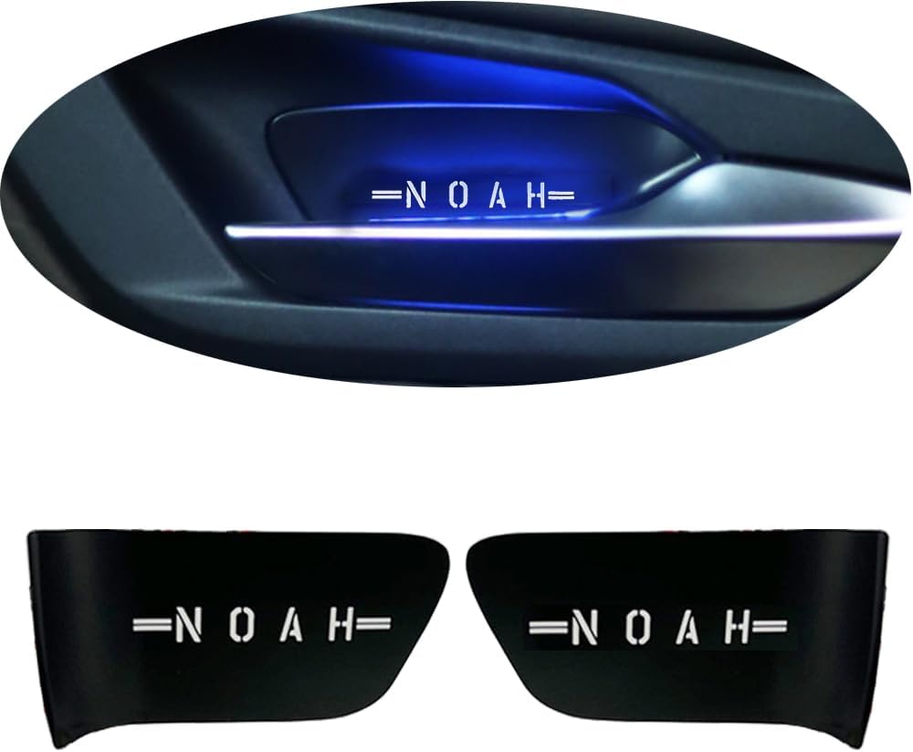 【トヨタ ノア 90系 専用設計】 インナードアランプ ロゴ発光 LED 7色切り替え可能 ルームランプ 内装 カスタムパーツ 互換品 2枚セット