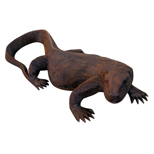 コモド火竜の木彫り 50珊 コモドオオトカゲの飾りつけ ハ虫類の飾りつけ コモド火竜のオブジェ 飾りつけ  アジアン雑貨 バリ雑貨 木彫り刻みつける リザード 蜥蜴の木彫り 【北海道・沖縄県送りとどける不可】040391