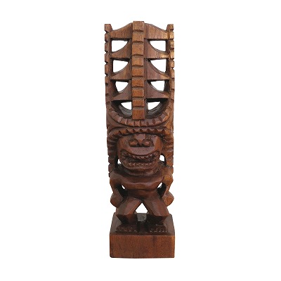 楽天市場】ティキの木彫りの置物 カナロア TIKI KANALOA 30cm