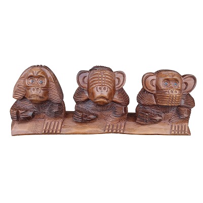 楽天市場】〜木彫り 三猿〜一刀彫 / 素材：柘植 : 津山銘木有馬店