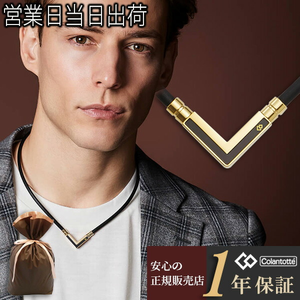 コラントッテ ネックレス ベガ ネクスト タオ TAO α VEGA NEXT ブラック×クラシックゴールド Colantotte 正規品 磁気ネックレス おしゃれ オシャレ メンズ レディース 肩こり 解消グッズ 磁気アクセサリー 冷え性 対策 血行改善 ギフト プレゼント ホワイトデー