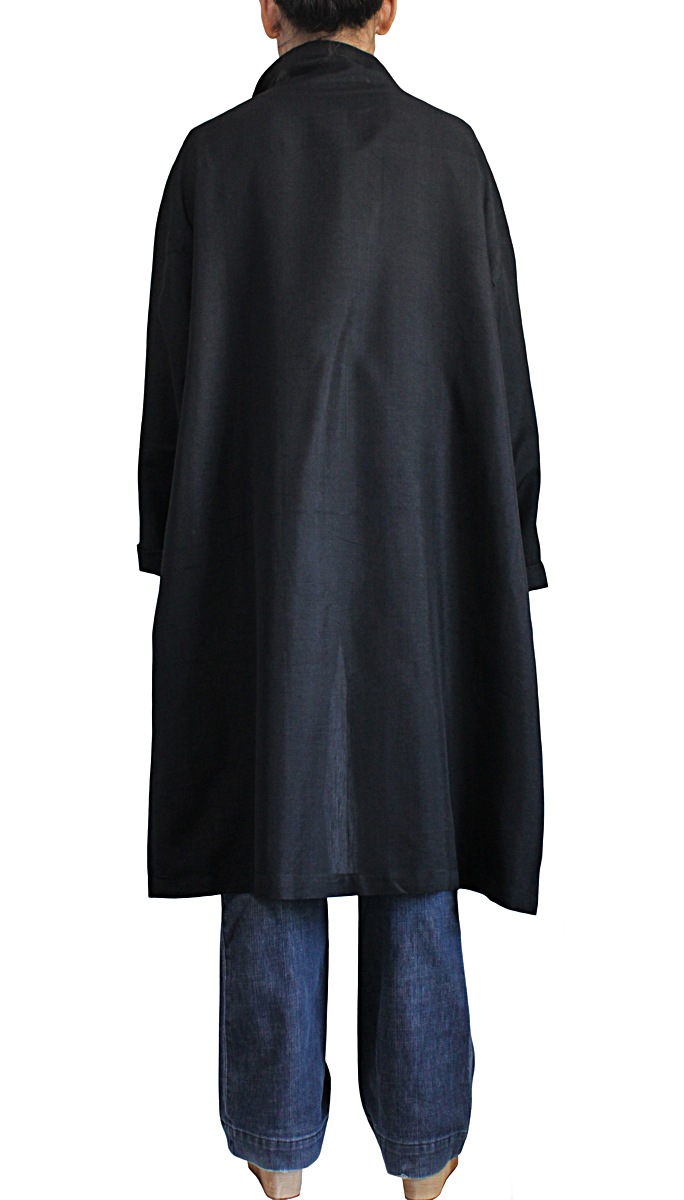 【楽天市場】ビルマシルクのサマーコート（黒）：さわんアジア衣料雑貨店