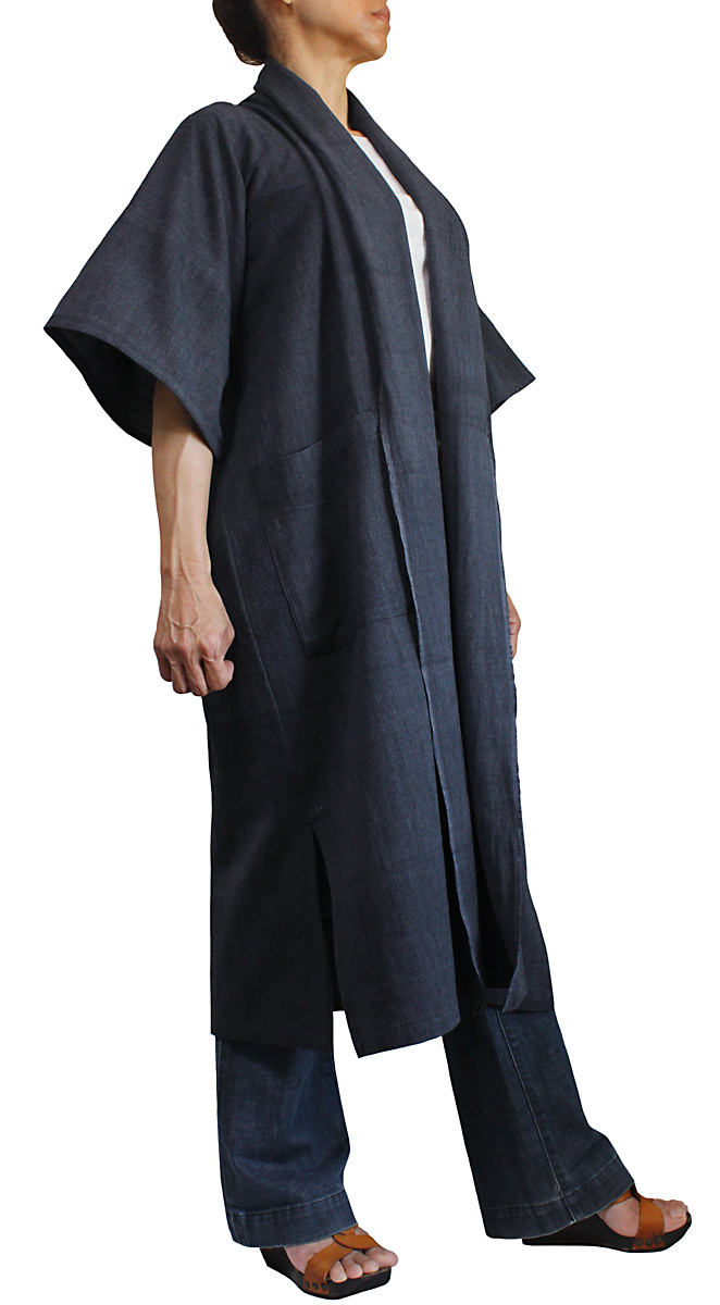【楽天市場】ジョムトン手織り綿のサマーコート（墨黒）：さわんアジア衣料雑貨店