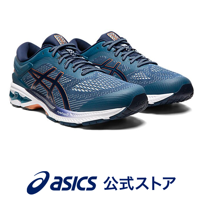 楽天市場 Gel Kayano 26 Grand Shark Peacoat 1011a536 401アシックス Asics ゲルカヤノ スポーツシューズ ランニングシューズメンズ インソール 運動靴 スニーカー ランニング トレーニング ブルー アシックス公式ストア楽天市場店