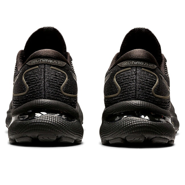 アシックスGEL-NIMBUS24BLACK/BLACKランニング男性用スニーカーシューズ長距離軽量快適反発性メッシュ素材