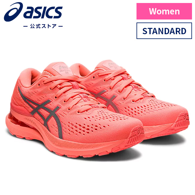 アシックス GEL-KAYANO 28 LITE-SHOW SUN CORAL ゲルカヤノ 1012B187.700 スポーツシューズ ランニング  ジョギング フィットネス 4周年記念イベントが