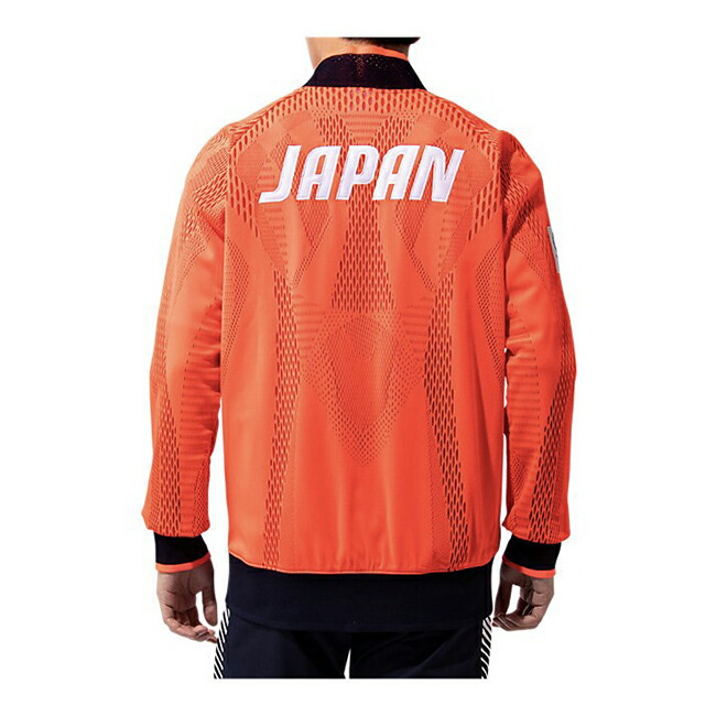 Podium Jacket（JOC EMBLEM）Sunrise Red 2033a445 600アシックス トレーニング メンズ ウォームアップ  ジャージ 【JOC公式ライセンス商品】