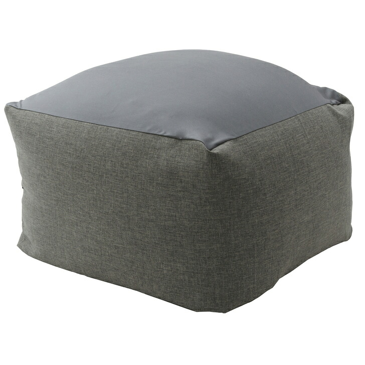 QUBE ビーズクッション sizeL A601 [アッシュグレー]｜Asilart interior market