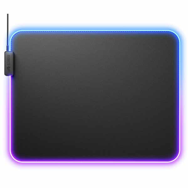 Glorious Mouse Pad 2 GLED - XL- Black RGBライティング搭載 布製ゲーミングマウスパッド XLサイズ (460 x 355mm) ブラック|GLO-MP2-GLED-XL-B|ASKダイレクト