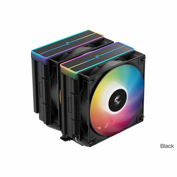 Deepcool AG620 BK ARGB V2 CPUクーラー 260W TDP 高効率120mm ARGB PWMファン ブラック｜R-AG620-BKAMMN-GJD