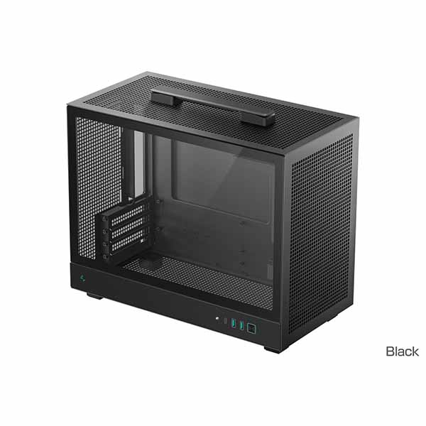 Deepcool CH160 PLUS キャリーハンドル搭載 ミニタワー型PCケース ブラック｜R-CH160-BKNGM0-G
