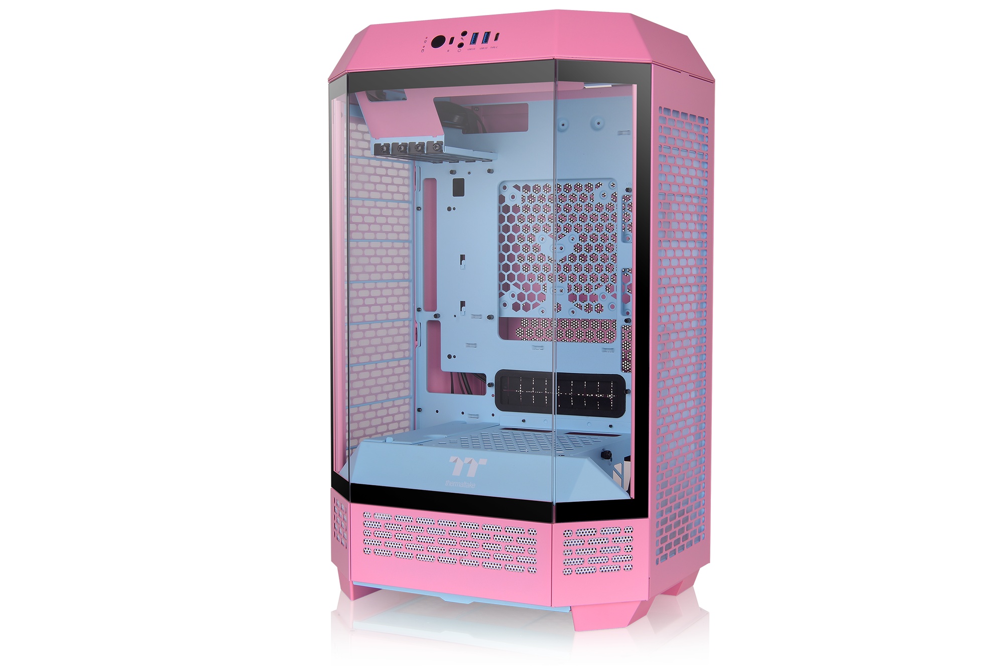 Thermaltake The Tower 300 Bubble Pink ミニタワー型PCケース ピンク｜CA-1Y4-00SAWN-00