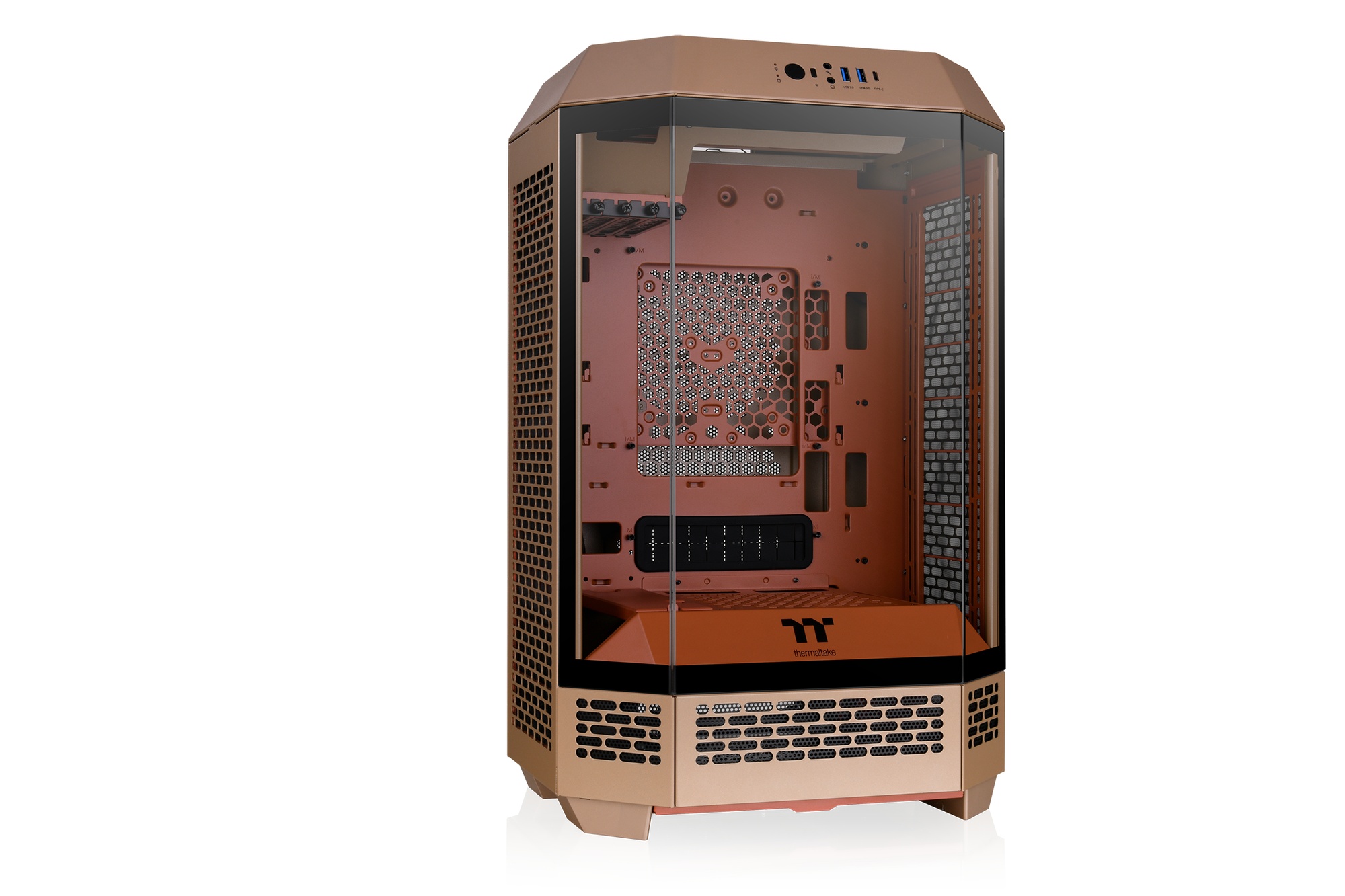 Thermaltake The Tower 300 Gravel Sand ミニタワー型PCケース グラベルサンド｜CA-1Y4-00SGWN-00