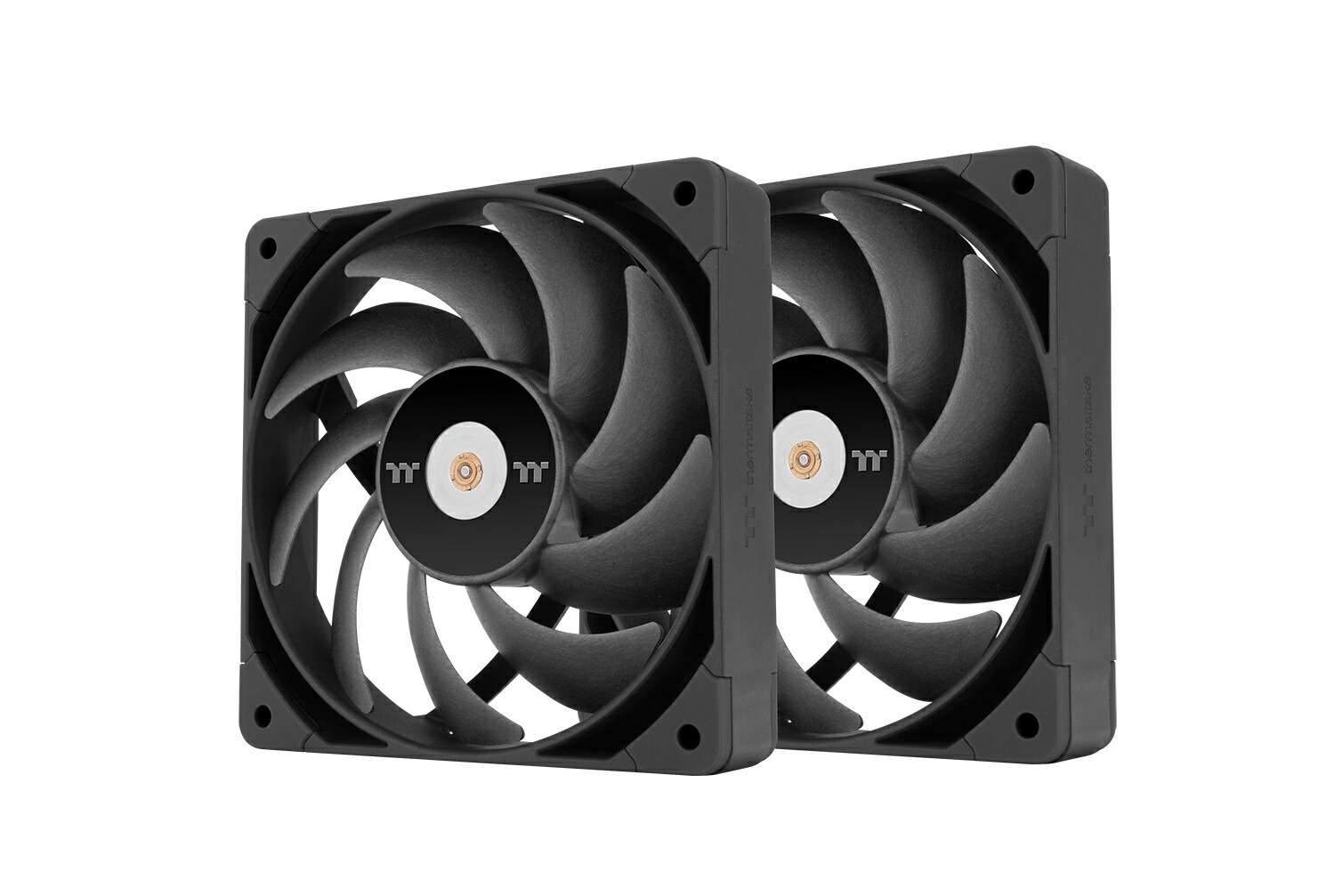 Thermaltake TOUGHFAN 14 Pro PC Cooling Fan 2 Pack 冷却性能を強化した高静圧PWMファン 140mmｘ2 ブラック｜CL-F160-PL14BL-A