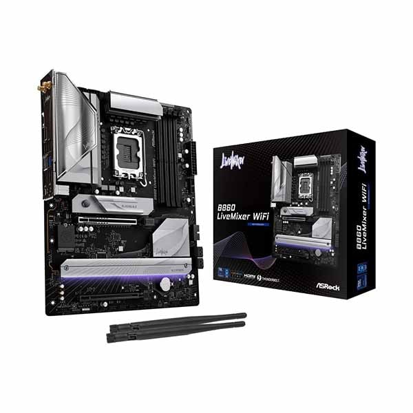 ASRock B860 LiveMixer WiFi クリエイティブ作業やストリーミングに最適 ATXマザーボード｜B860 LiveMixer WiFi