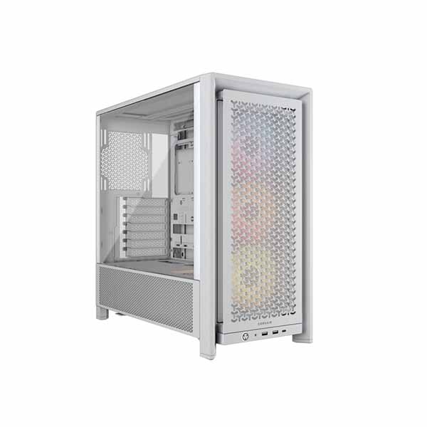 Corsair FRAME 4000D RS ARGB Mid-Tower White ミドルタワー型PCケース ホワイト｜CC-9011297-WW